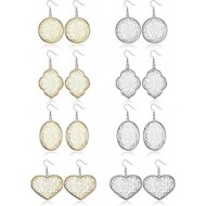 8pairs Earrings Stainless Teardrop Classic Earring